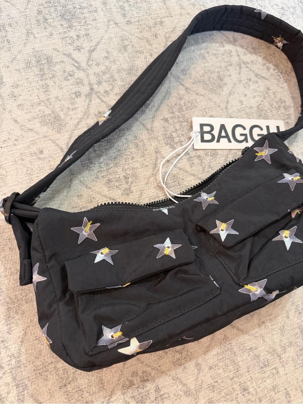 NEW Baggu Cargo Shoulder Bag - Limited Edition Stars - Picture 3 of 7